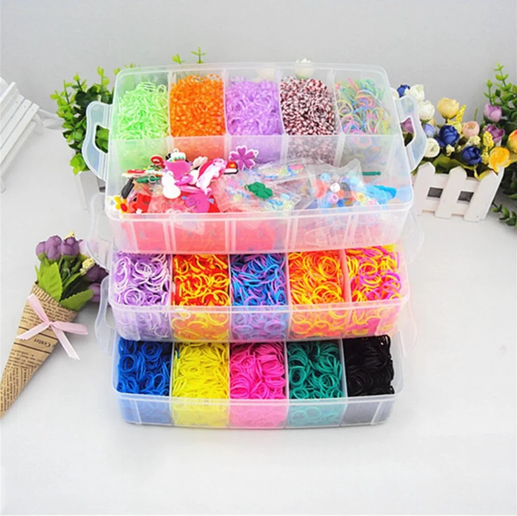 10000pcs Loom Rubber Bands Kits Beads Toys Set Hand Knitting Machine  Handmade DIY Rainbow Weave Color Bracelet Girl Gift - AliExpress