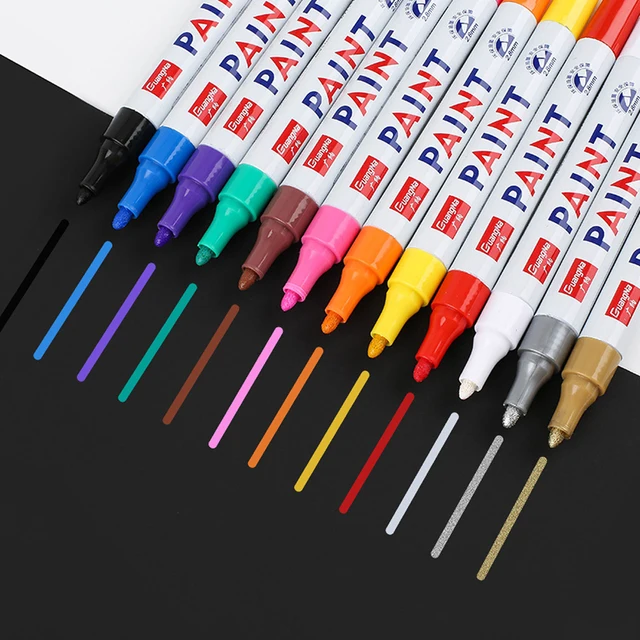 Waterproof Car Tyre Tire Tread Tire Paint Pen Marker DIY Art  Drawing Pen Tool for RC Car Crawler TRX4 TRX6 Axial SCX10 4