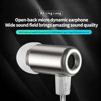KZ LingLong Wired Earphone In Ear Monitor Headphones Dynamic Driver Bass Headphone Metal Earbuds with Mic Music Earphones 2