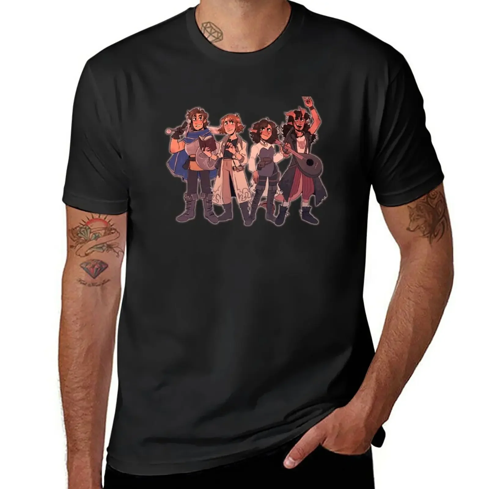 

DND Fruity Four T-Shirt summer tops kawaii clothes oversized t shirt men