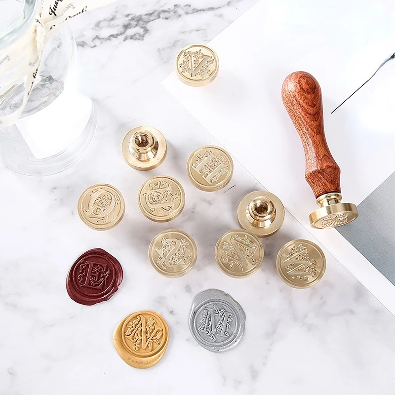 Wax Seal Stamp Vintage Round Antique Sealing Invitations Diy Envelope Hobby  Tools Dedicated Replace Copper Head - Wax - AliExpress