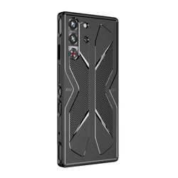 Shockproof Silicone Armor Matte Protective Back Cover for RedMagic10 ProPlus (Black)
