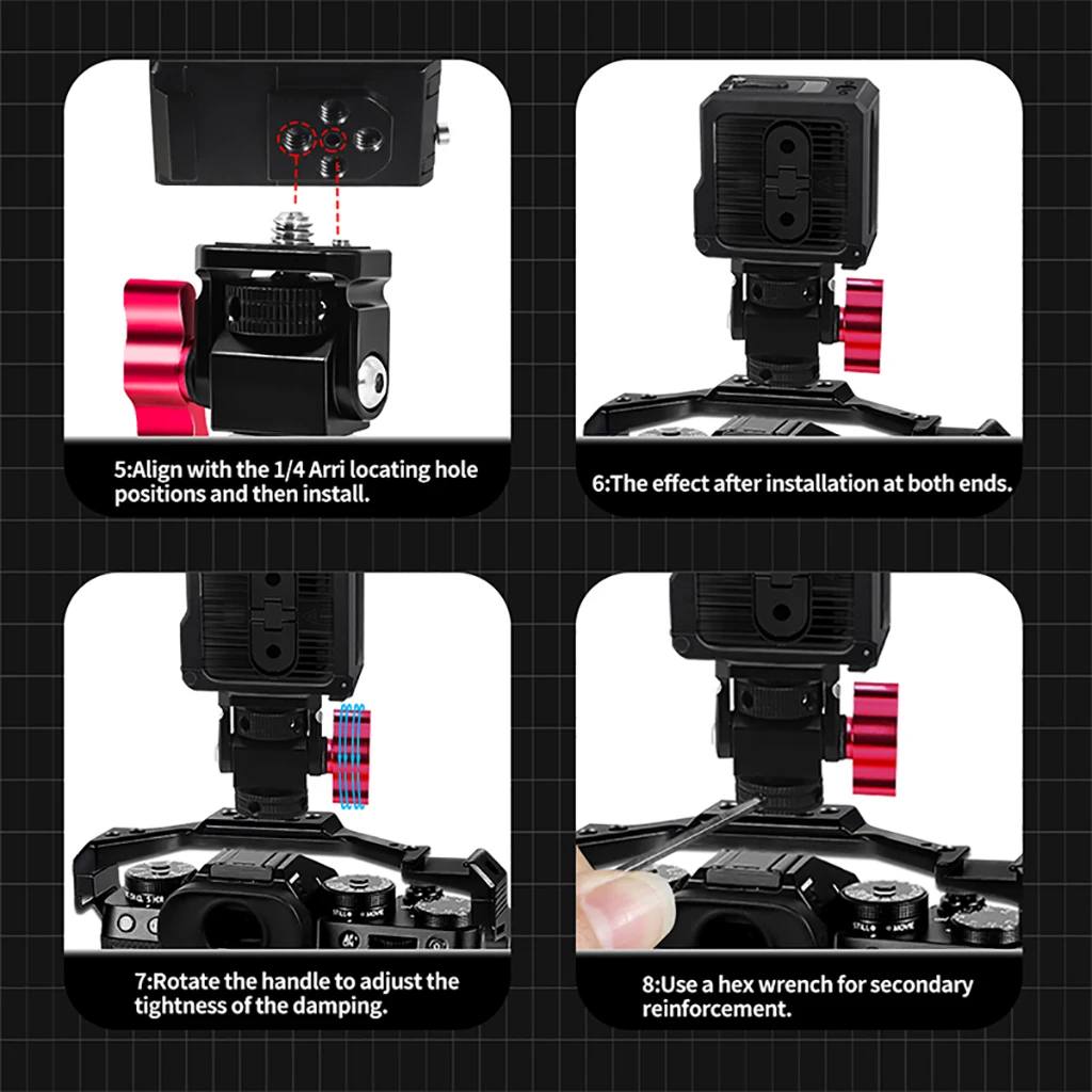 Monitor EVF Stand Holder Cold Shoe Mount for Camera Field Monitor Microphone Hot