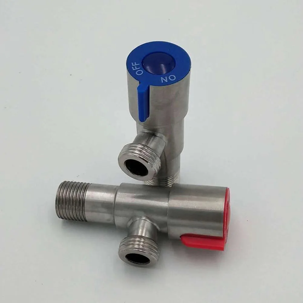 Description Picture 5 of itemStainless Steel Triangle Valve Cold Hot Water Stop Valve OFF ON Switch Bathroom Kitchen Toilet Sink Replacement Tool