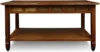 10058 Slate Tile Coffee Table with Shelf, 20 in x 38 in x 20.5 in, Rustic Oak 3