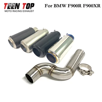 51MM Motorcycle Exhaust System For BMW F900R F900XR 2020~2021 Stainless Steel Motobike Muffler F900R Exhaust Silencer Pitbike