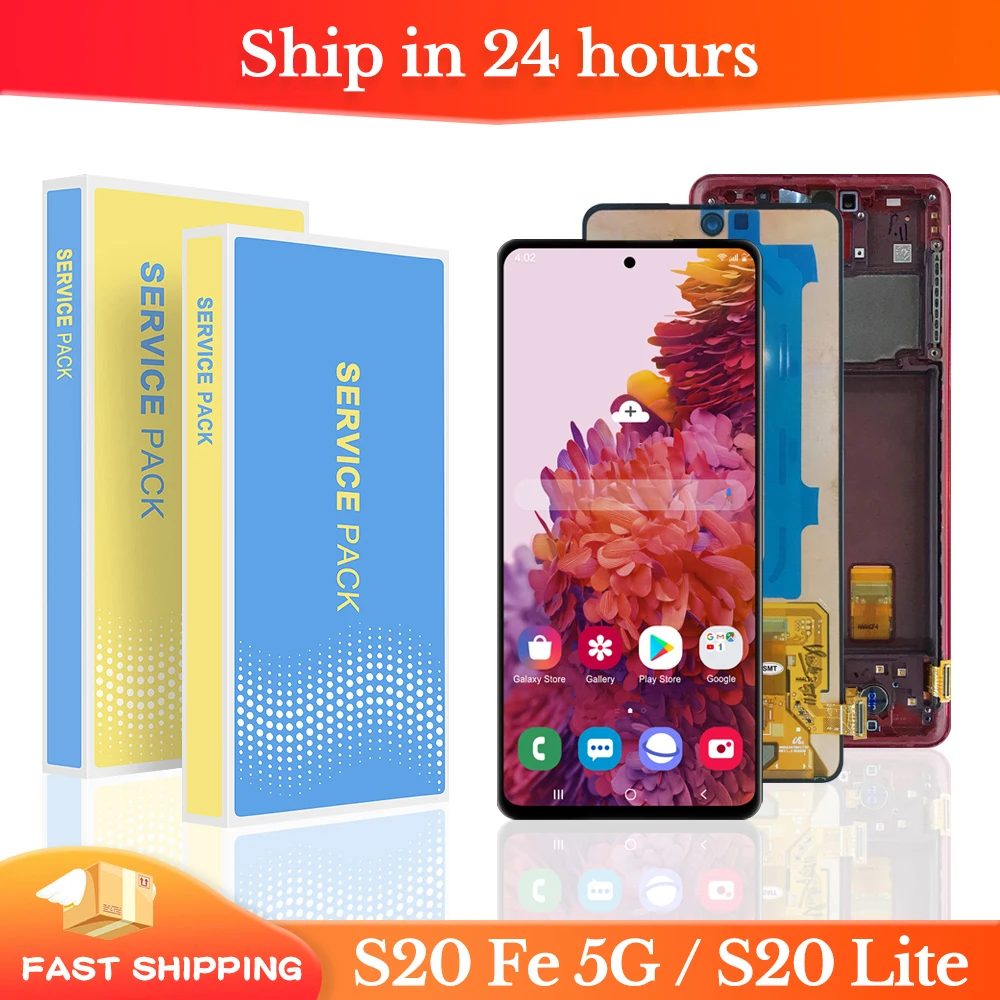 100% Original S20 FE Display, for Samsung Galaxy S20 Fan Edition G780F ...