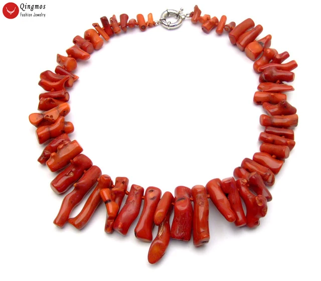 Native American Red Branch Coral Necklace – Estate Beads & Jewelry