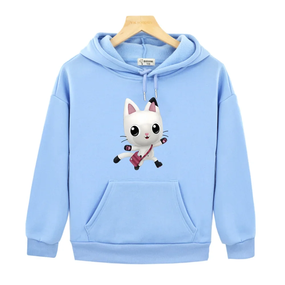 

Gabbys Dollhouse Hoodies Autumn/Winter Cartoon Children Sweatshirts Cute Boys and Girls Comfortable Pullovers Long Sleeve Hoody