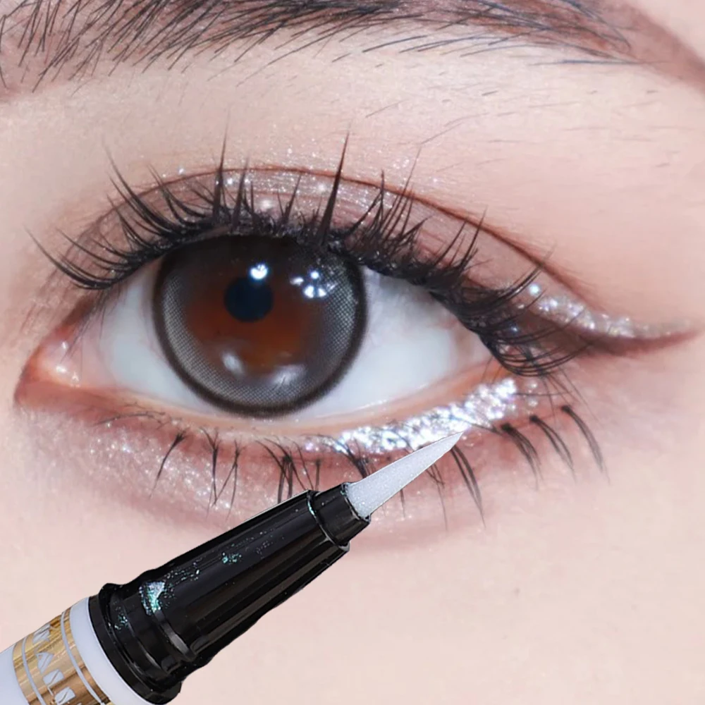 Diamond Glitter Silver Liquid Eyeliner Eyeshadow Makeup Waterproof Pearl Red Purple Eye Liner Pen Eye Beauty Party Makeup Tools