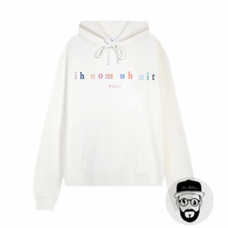 Free shipping 2024 men's hoodie autumn/winter letter color printed hooded top