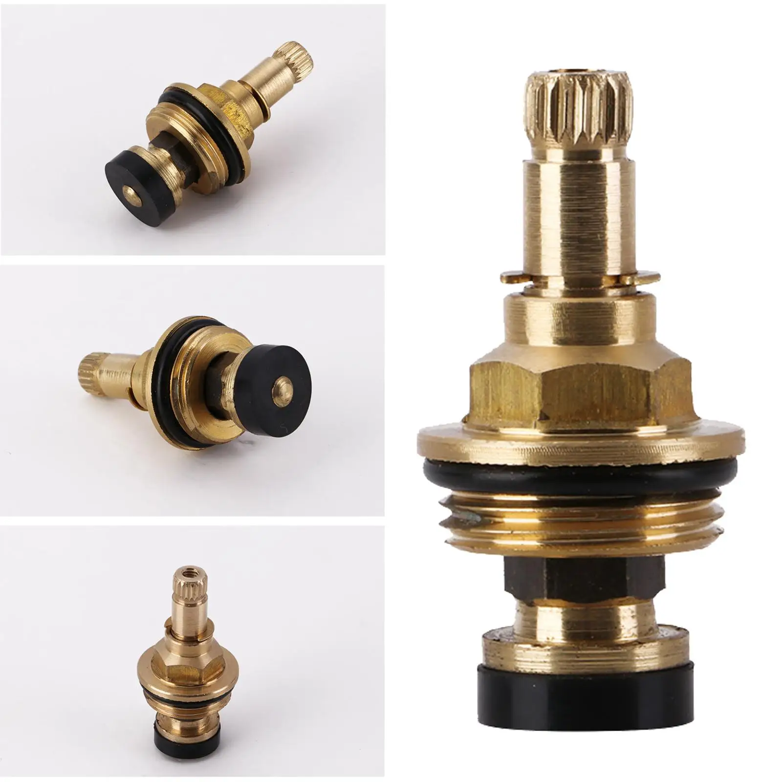 Faucet Tap Valve Spool Replacement Parts Wear Resistant M4 Screw 20 Tooth for