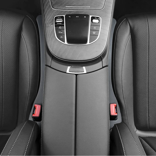 2 Pcs Car Seat Gap Plugs Car Seat Gap Fillers PU Leather Console Leak-proof  Strip