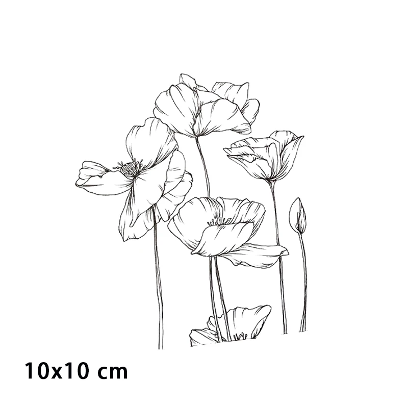 Clear Stamps Vintage Flower Elf Rubber For DIY Scrapbooking