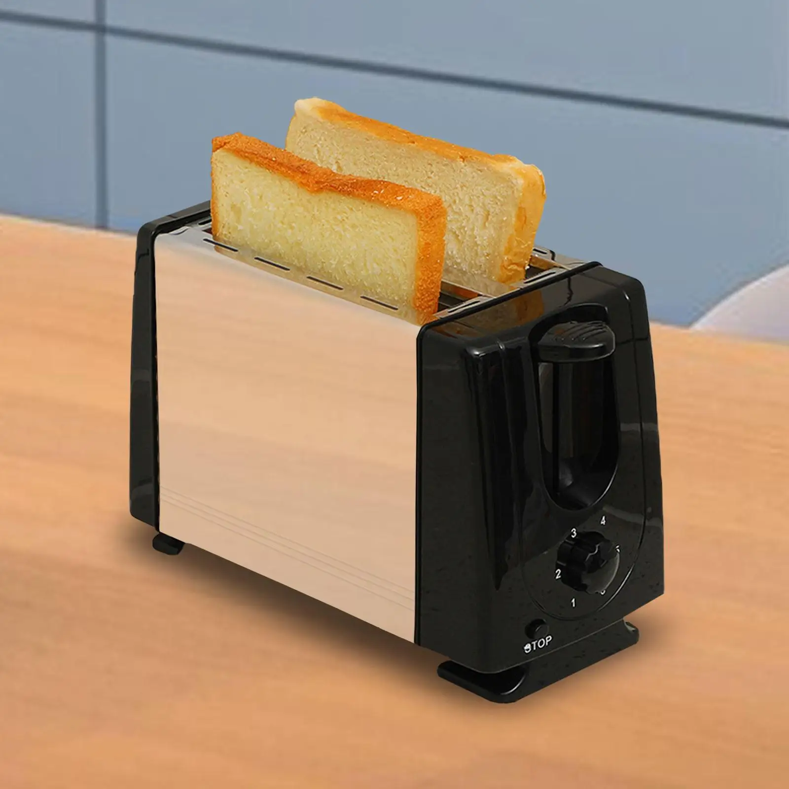 Bread Toaster UK Plug 2 Slice Breakfast Machine for Puff Pastry Snacks