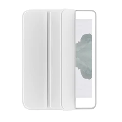 Versatile Silicone & PU Leather Flip Smart Cover (Grey)