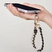 Chaîne de téléphone portable universelle anti-perte avec perles, cordon de poignet pour téléphone portable, chaîne de téléphone portable perlée SJGS19 6