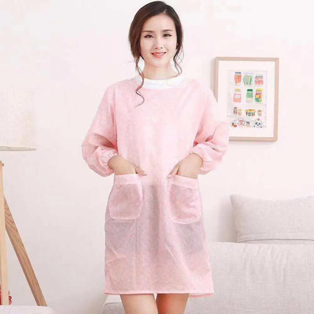 

Kitchen Apron Waterproof Oil-proof Home Cleaning Apron Woman Cooking Apron Waterproof Baking Apron Bar Shop Cafes Apron Clothes