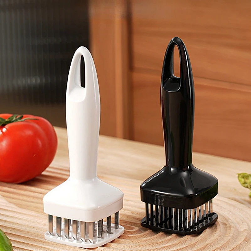 

24 Stainless Steel Needles Meat Tenderizers Steak Pounders Tendon Breaker Automatic Rebound Loose Meat Needles Meat Tools