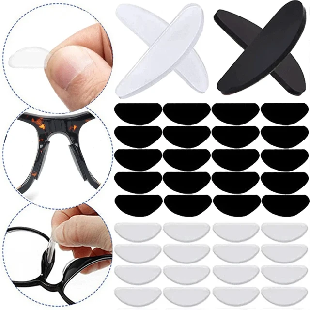 Almohadillas suaves de silicona para gafas, almohadilla antideslizante para  la nariz, accesorios para gafas, color U, 1 a 5 unidades - AliExpress