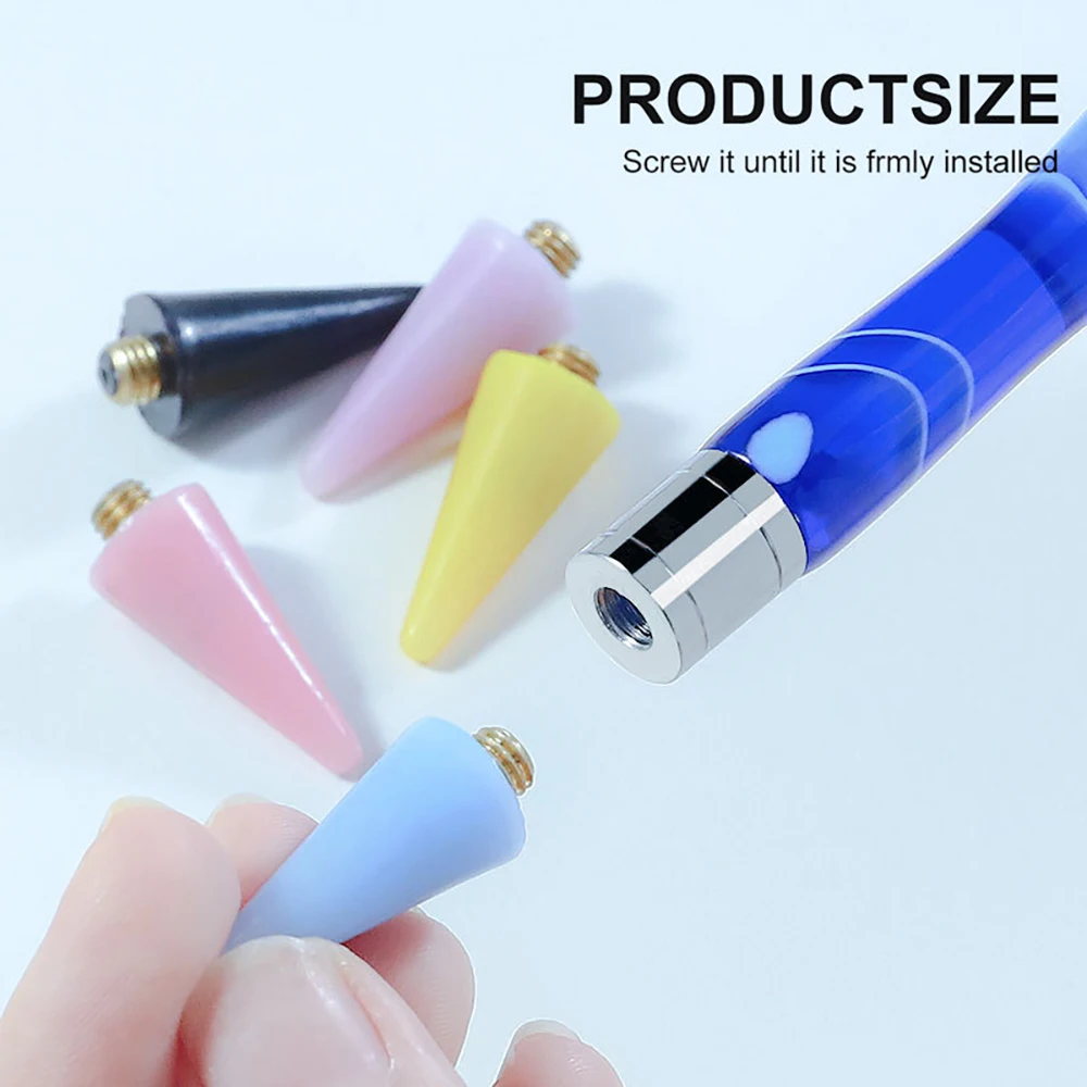 ANGNYA Dual-ended Silicone Head Nail Art Dotting Pencil Crystal Rhinestone Picker Applicator Nail Supplies Accessories and Tools 3