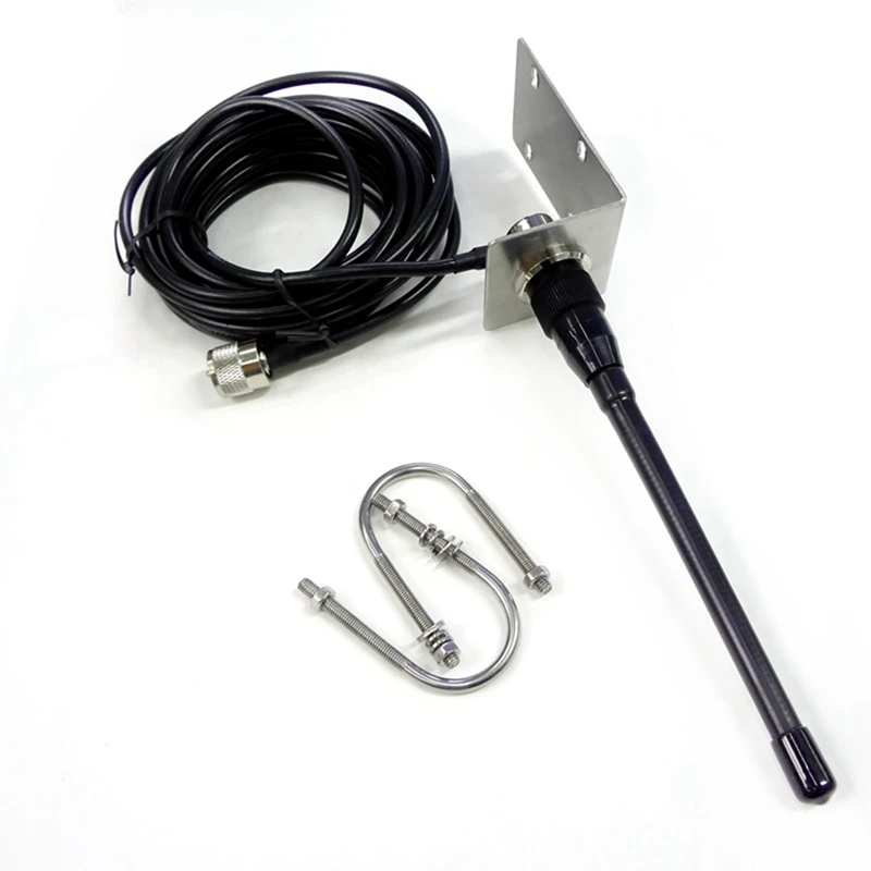 새로운 VHF 해양 안테나 156-163Mhz 고무 방수 마스트 안테나(보트 요트용 5M RG-58 케이블 포함), 재고 있음