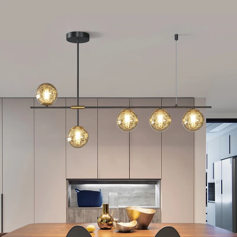 

Modern led Chandelier Ceiling Lights for Living Room Bedroom Glass Ball Pendant Lamp Home Indoor Lighting Decor Lamp Fixtures