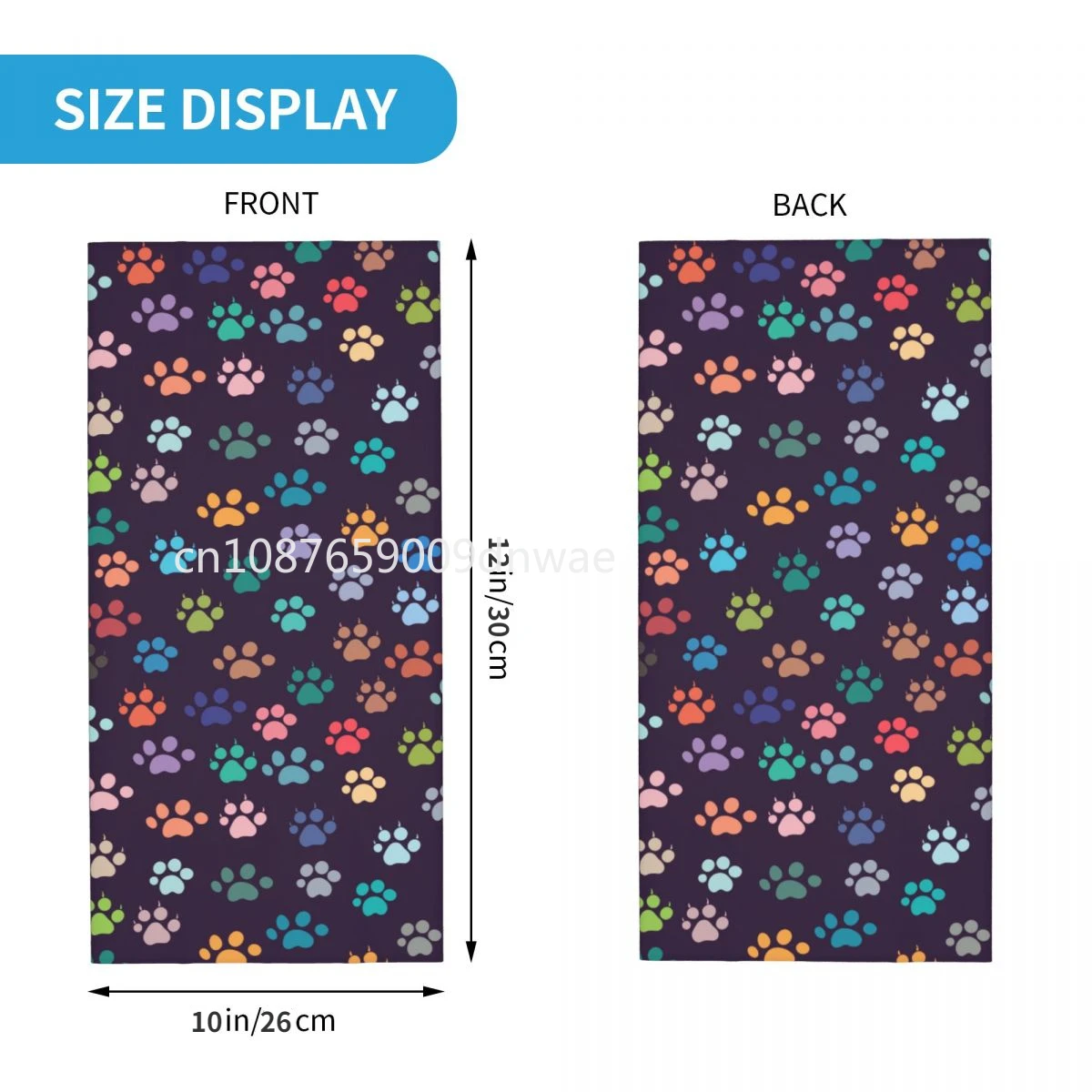 Bandana Neck Gaiter Face Scarf Headgear Indian Bandana Neck Gaiter Printed Multifunctional