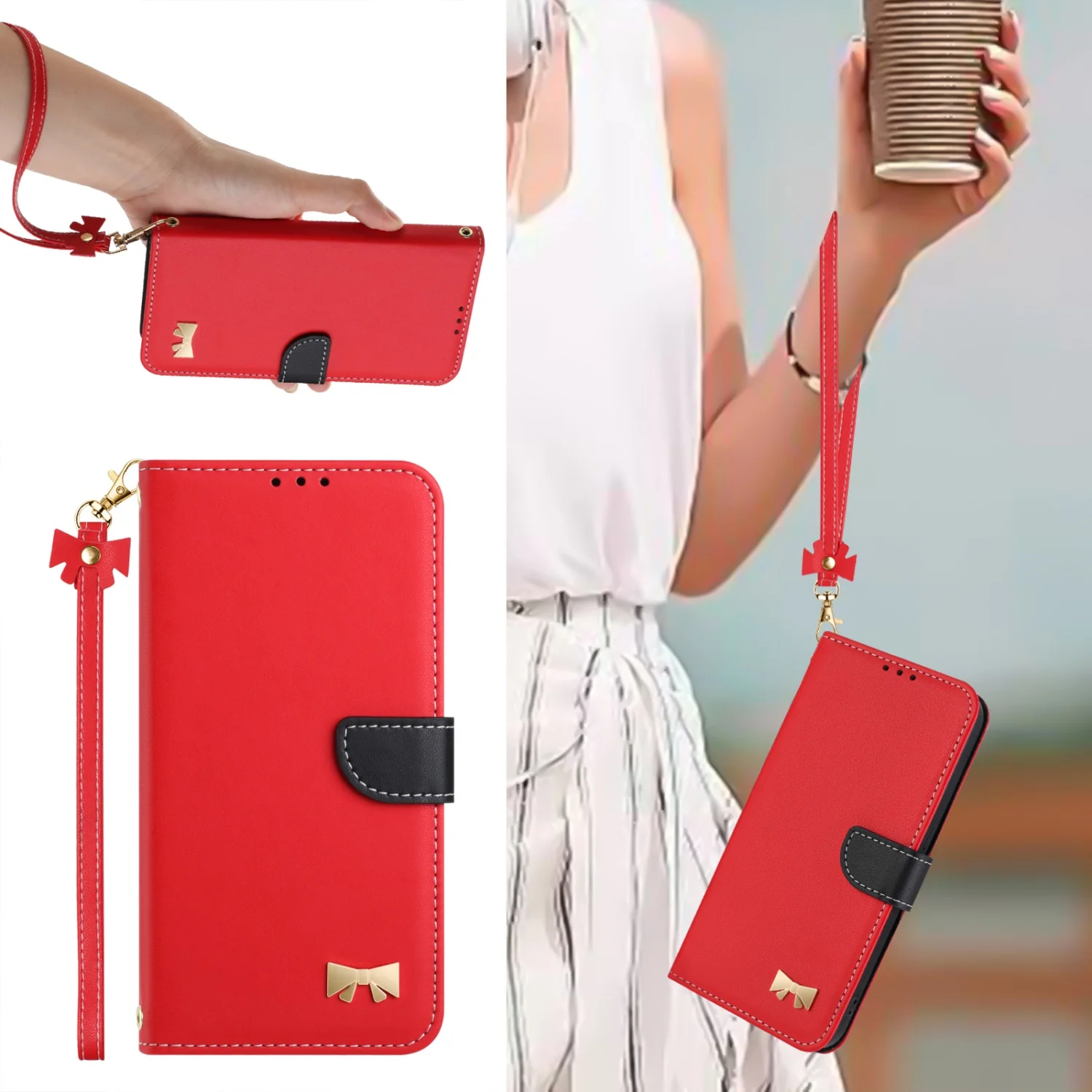 Luxury PU Leather Wallet Flip Phone Case - Premium Protective Cover