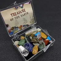 Natural Crystal Rolling Stone Colorful Ore Specimen Crystal Decoration Stone Mixed Minerals Mineral Color Energy Home Gemst C3J1 1