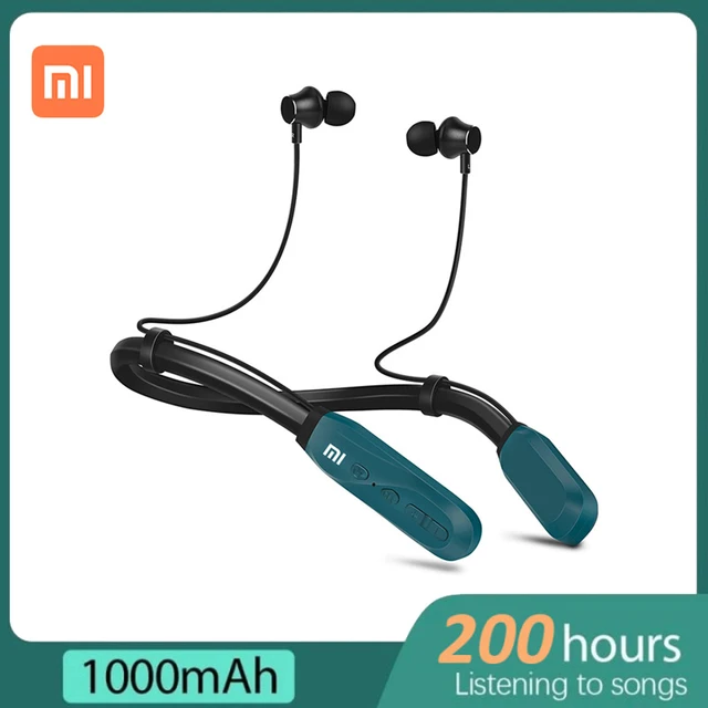 Xiaomi Mijia I35-auriculares inalámbricos con banda para el cuello, cascos  con Bluetooth 200, micrófono, estéreo, 5,1 horas de reproducción -  AliExpress
