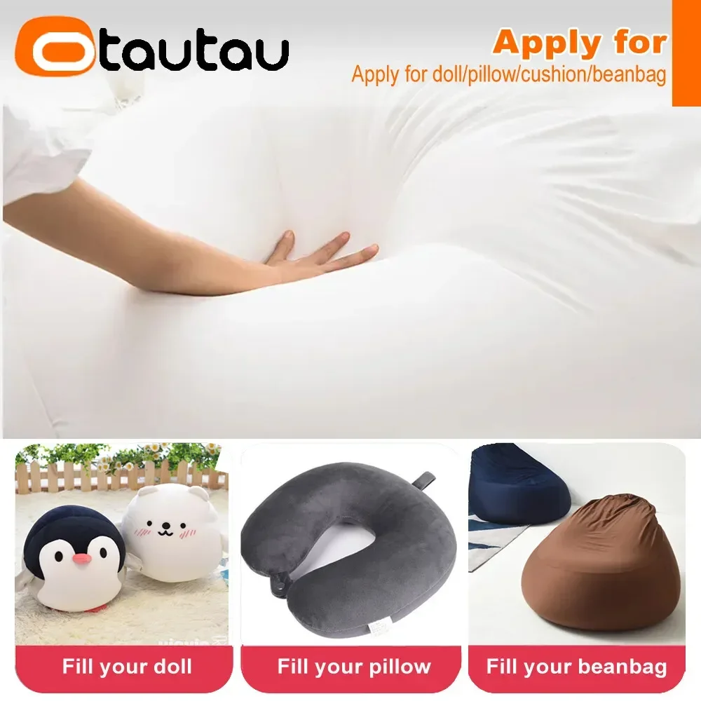 Bean Bag Filler OTAUTAU 240L EPS Ball Filler for 3ft Beanbag Pouf 3-5mm Polyester Pillow Cushion Bean Bag Chair Snow Scene TL001