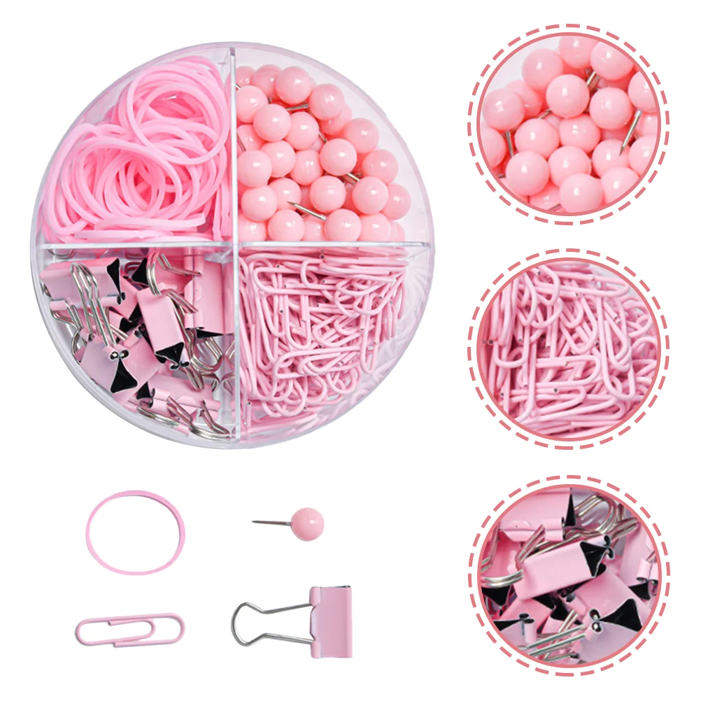 

Office Decor Paper Clip Thumbtack Long Tail Clips File Binder Office Decorate Multi-function Multi-functional Portable Pink