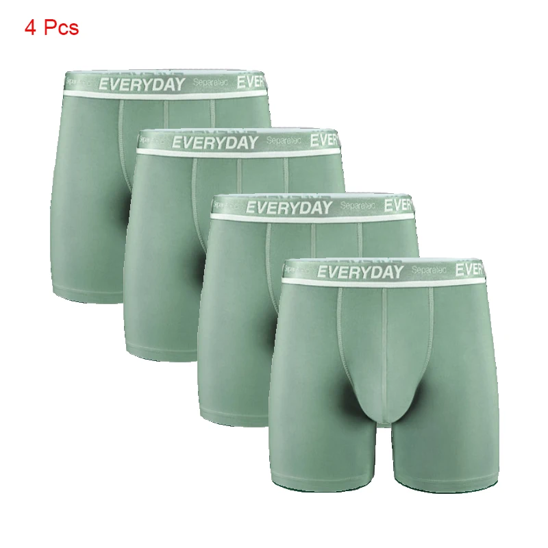 Separatec Men's 4 Pack Breathable Cotton Underwear Separated Pouch Everyday  Boxer Briefs Long Leg Boxer Mens Underwear Penis - Boxers - AliExpress