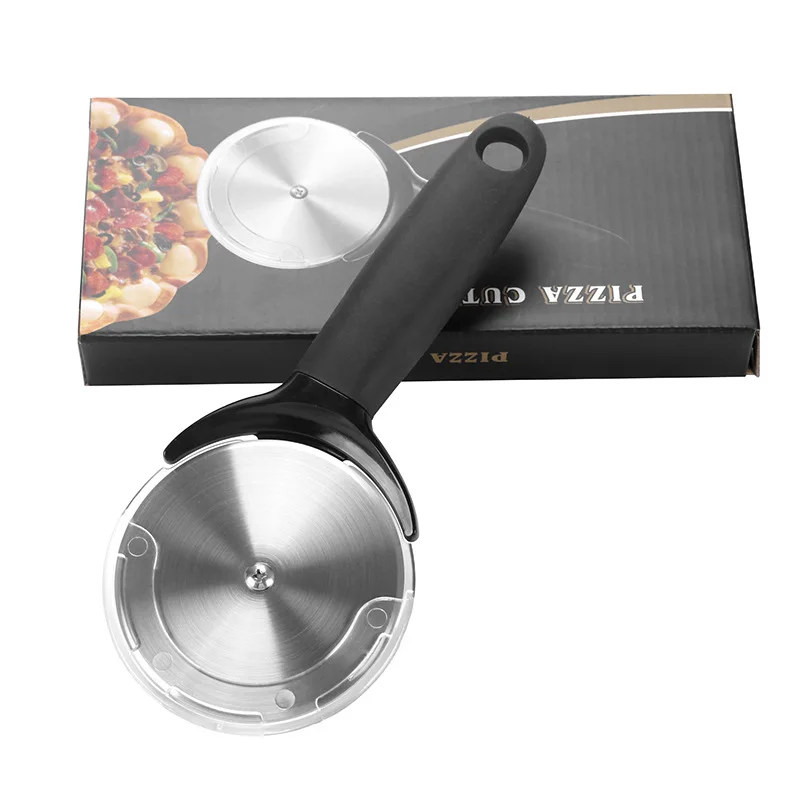 Stainless Steel Pizza Cutter Pastry Roller Cutter Pizza Cookie Cake Roller Wheel Protect Cover Bakeware Kitchen Accessories