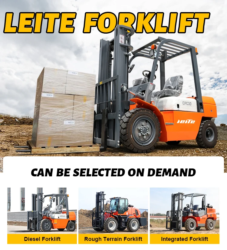 Heißer Verkauf CE/EPA CPC Gabelstapler 3 ton 5 Tonnen 6 ton Elektro/Diesel Gabelstapler 3,5 T 4WD Grobe Gelände Gabelstapler 2,5 ton angepasst – Detail 3