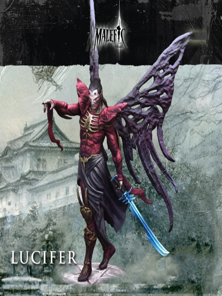 Neues unmontiertes 1/24 75MM LUCIFER MAN Fantasiesoldat 75MM Resin Kit DIY Spielzeug Unbemaltes Resinmodell