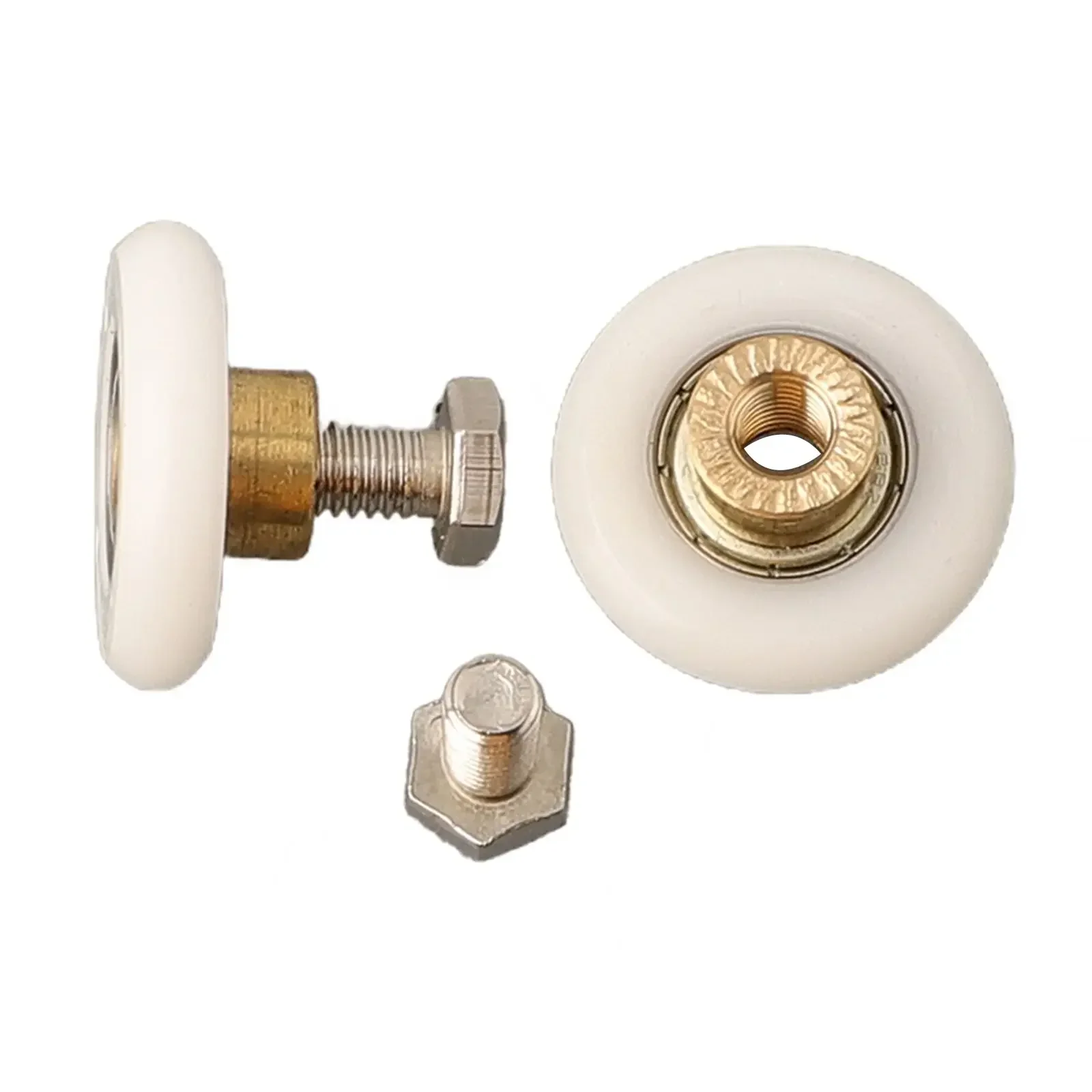 Shower Door Single Rollers With Screws Bathroom Sliding Glass Door Wheel Sliding Wheel Shower Room Part 19/23/25/27mm 2pcs