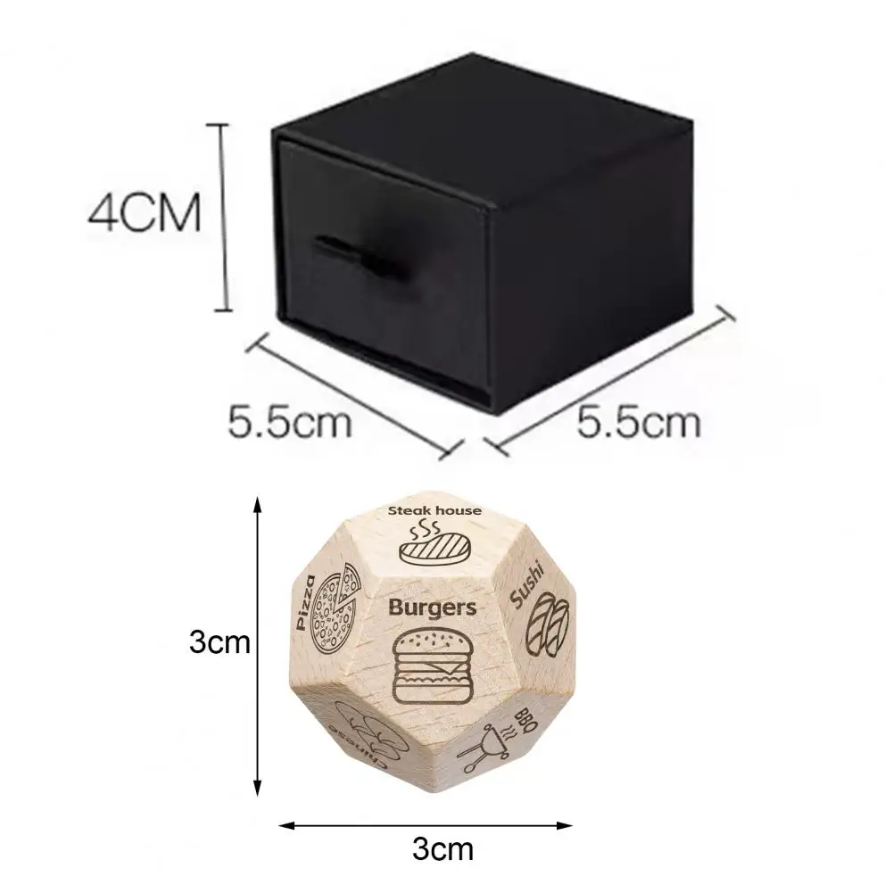 Game Dice Dice Set Acrylic Dice Food Decision Dice 12 Sides