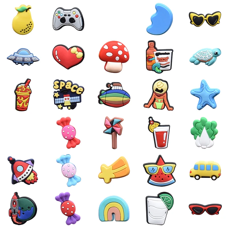 18 Adornos Y Pins Decorativos Para Zapatos - Charms De PVC, Ideales Para Zuecos, Fiestas Y Regalos Infantiles