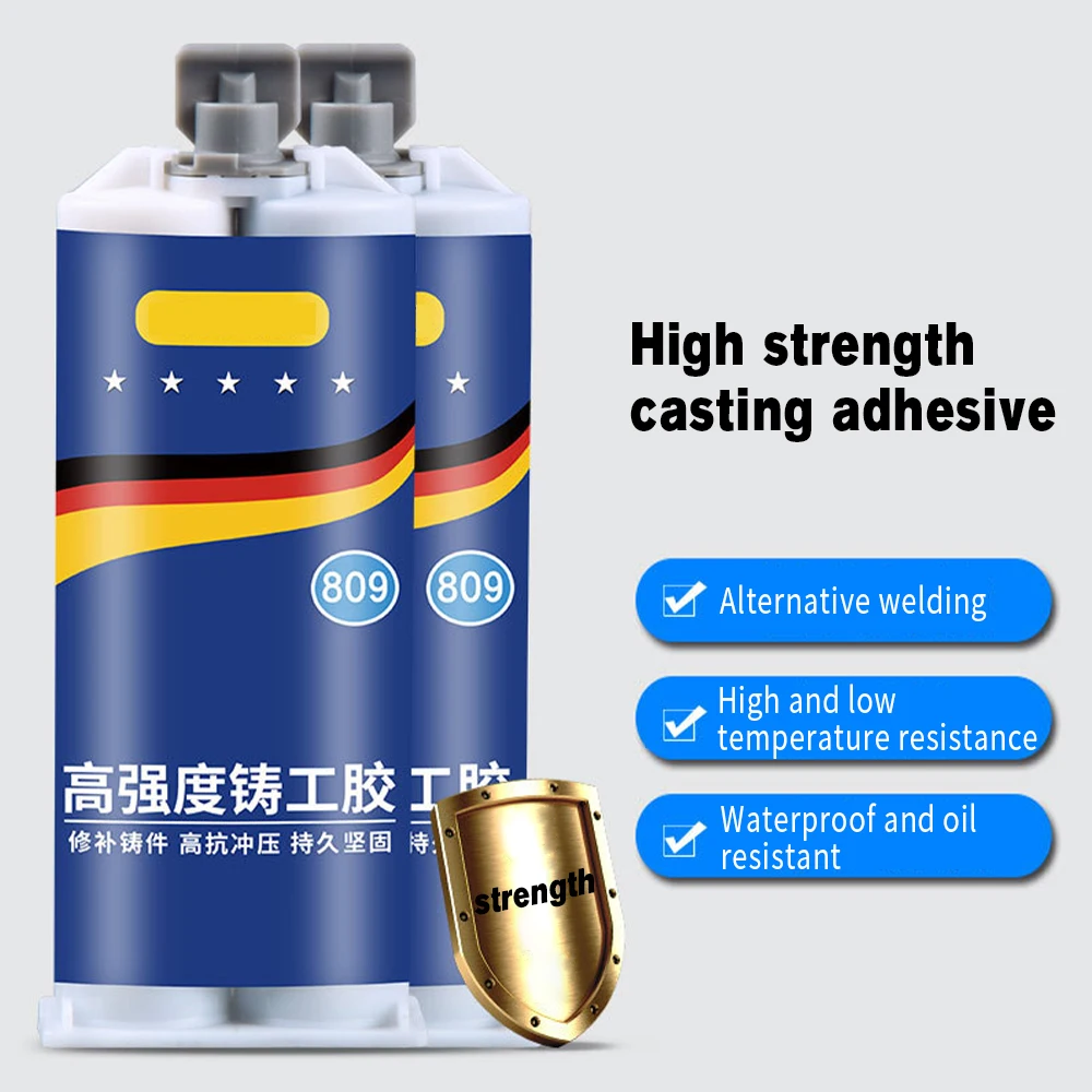 Metal Repair Adhesive High Strength Bonding Sealant Heat Resistance Cold Weld Industrial Repair Agent Casting Extrusion Glue