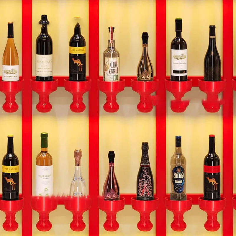 Modern Industrial Wine Cabinets Display Wall Mounted Storage Unique Wine Racks Bar Commercial Adega Barzinho Liquor Furniture