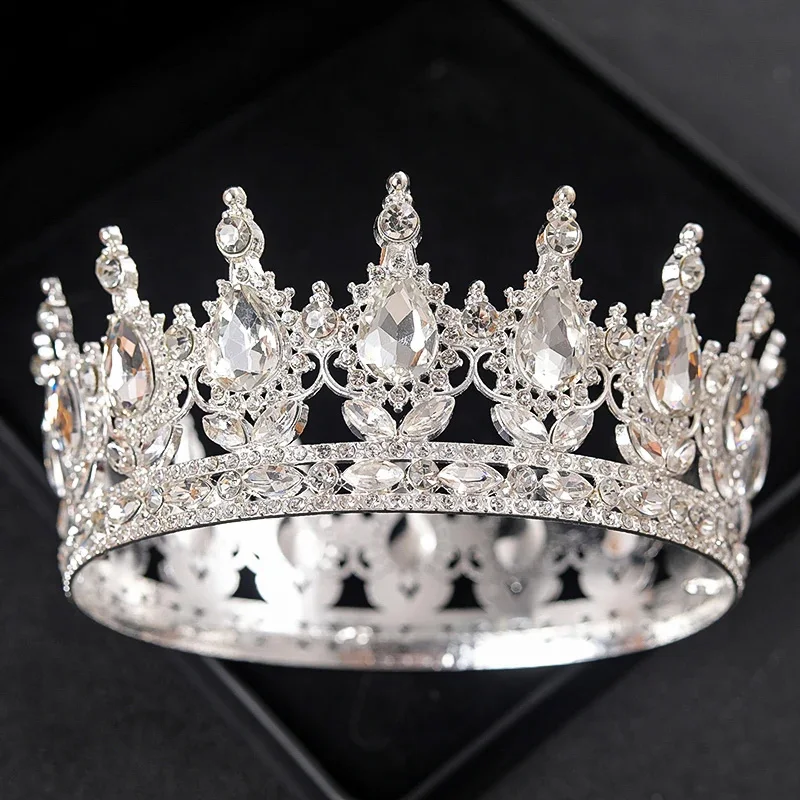European Baroque Wedding Crown Tiaras Headpieces bridal hair accessories hair accessories For Queens and King