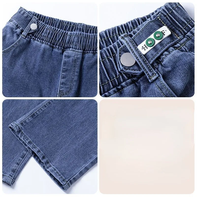 2023 New Jeans Women Spring Autumn High Waist Loose Straight Leg Pants Wide Leg Pants Show Thin Versatile Casual Long Pants