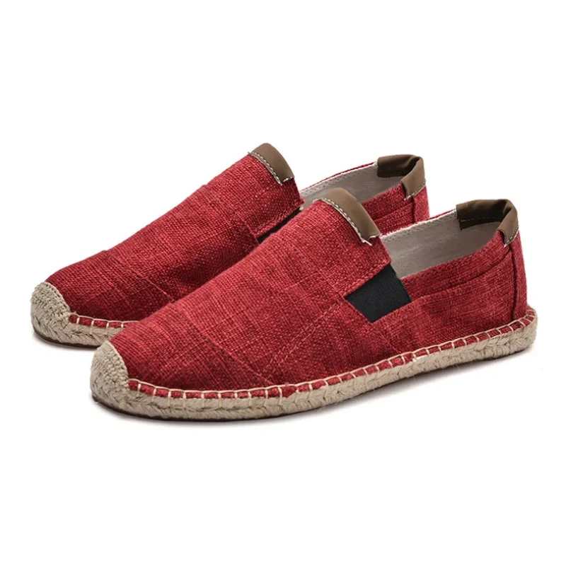Mens Shoes Casual Male Breathable Canvas Shoes Men Chinese Fashion 2024 Soft Slip On Espadrilles For Men Loafers 5