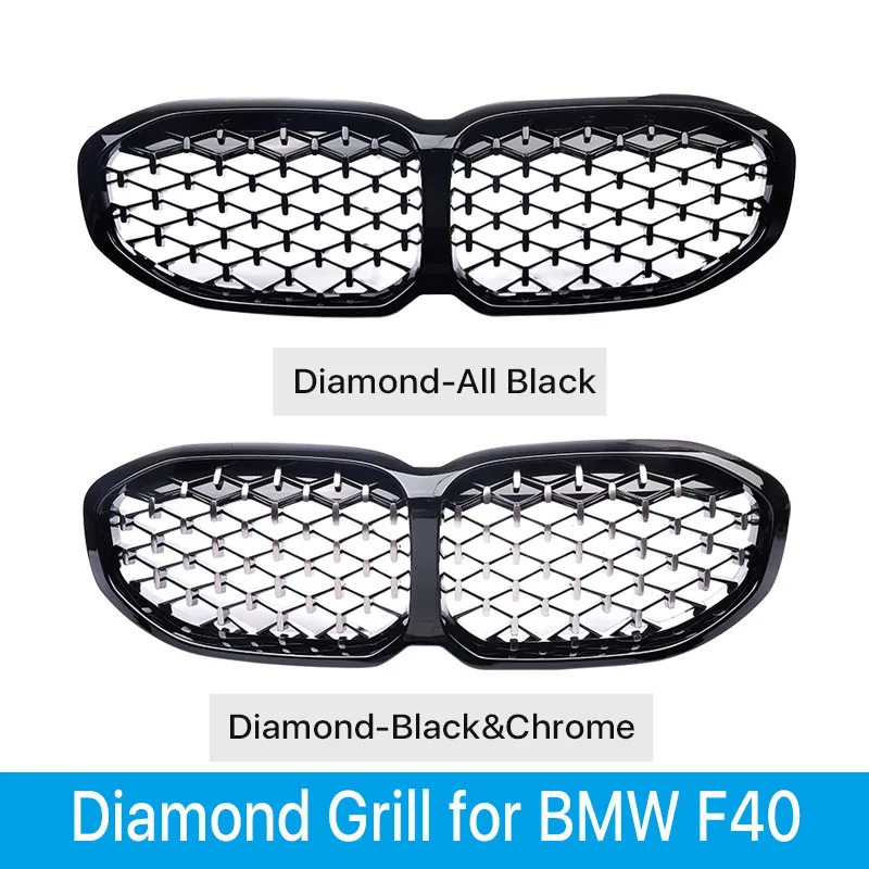 

Diamond Chrome Grills Front Bumper Kidney Sport Grille Facelift For BMW 1 Series F40 2019+ XDrive 116i 118i 120i Accessories