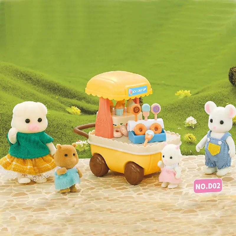 Miniature Forest Family Dollhouse Animal Figurines Set
