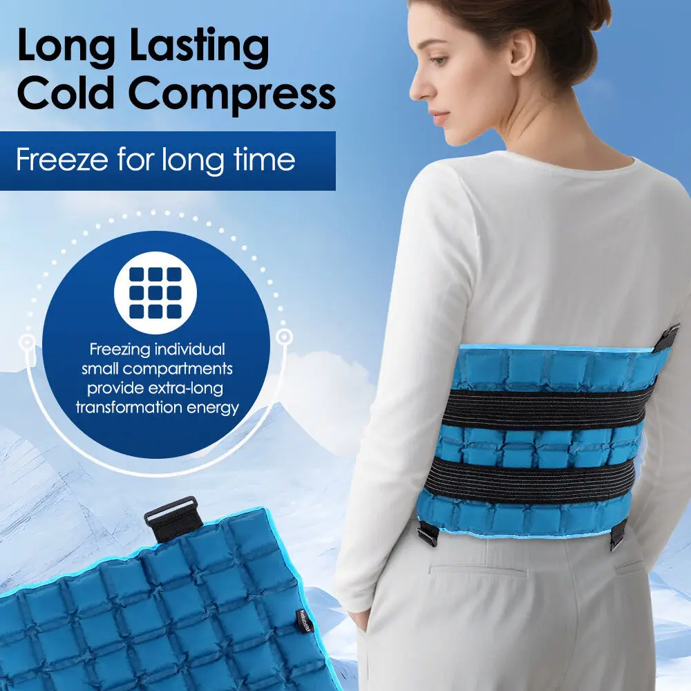 Reusable Big Ice Pack Cold Hot Compress Self-Absorbing Water Back Pad for Shoulder Knee Joint Muscle Post-Operative Nursing Care