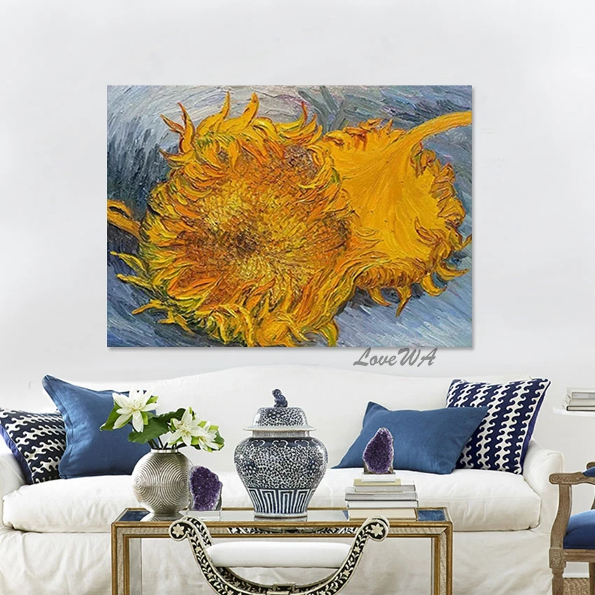 

Canvas Abstract Wall Art Flower Artwork Impressionist Still Life Floral Unframed Picture 3d Scenery Handmade Oil Painting