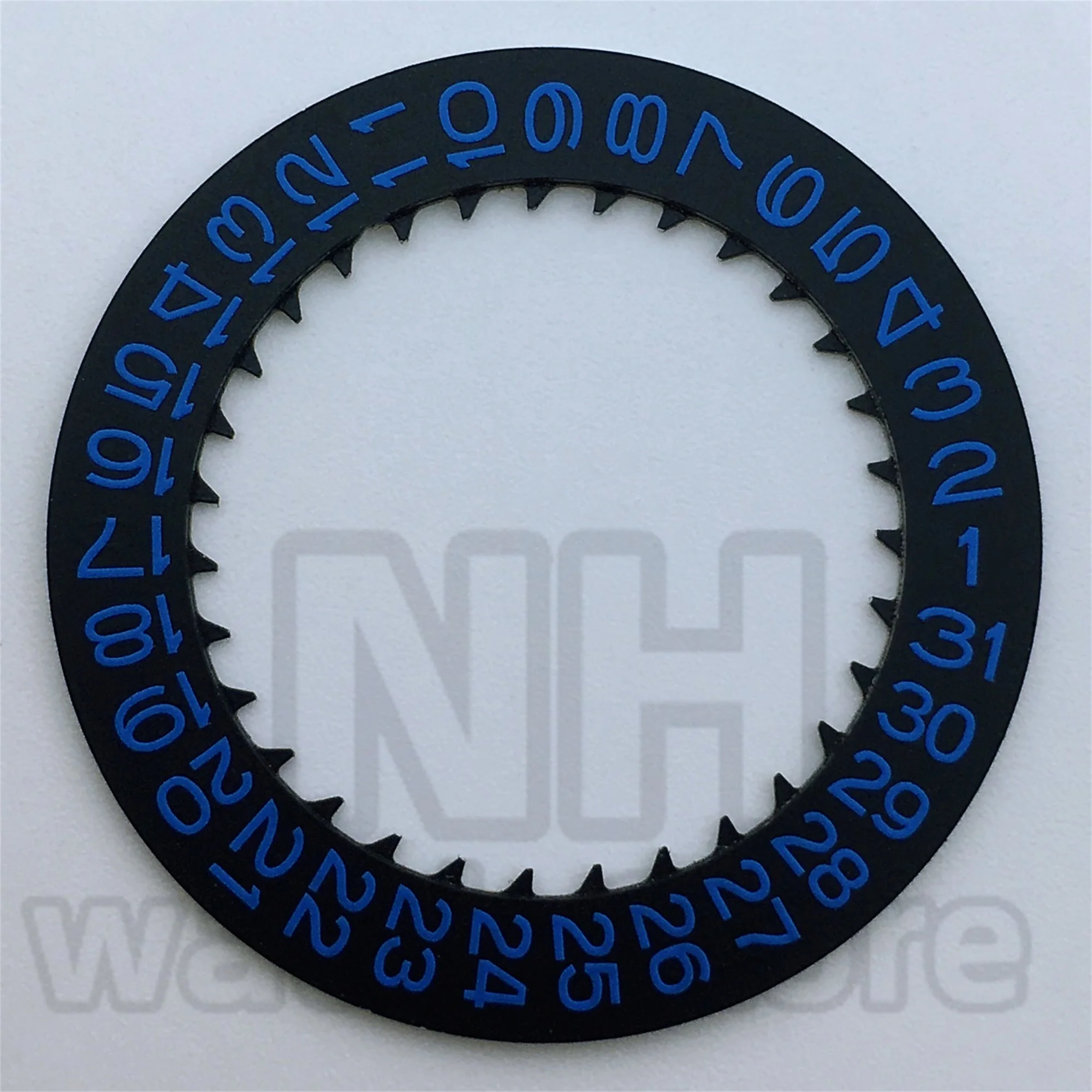 Luminous Watch Calendar Disc with Date Wheel for Modified Repair Tools - Black, White, Green, Blue Options